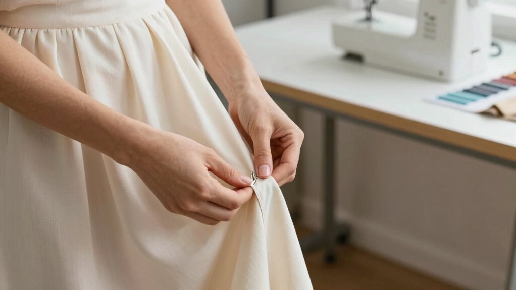 alter dress length with precision