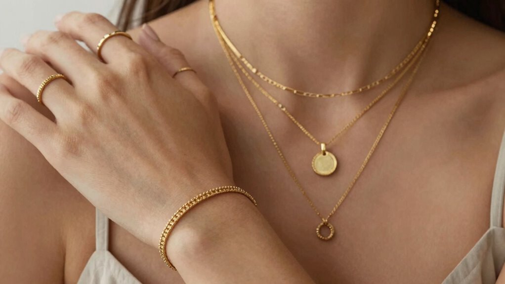 avoid overlapping jewelry clutter