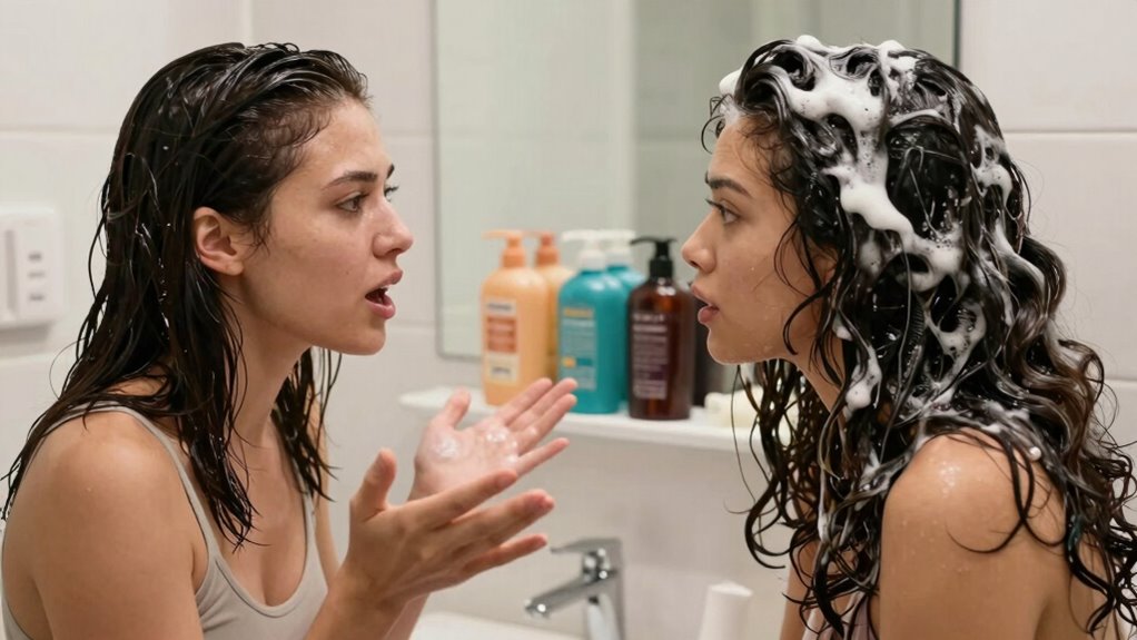 balanced hair washing routines