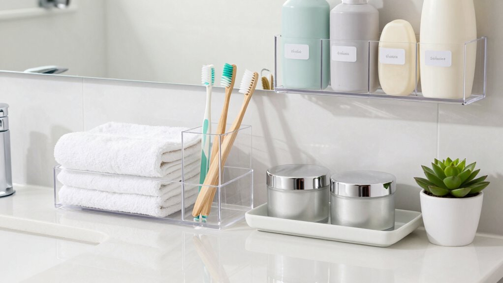 bathroom organization essential supplies