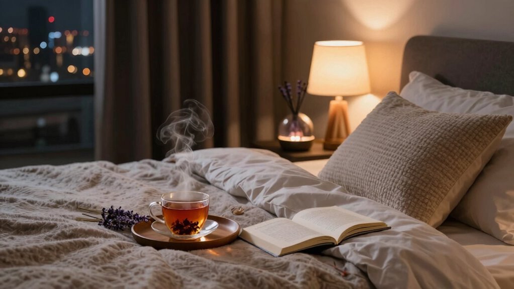 calm dark cool bedroom