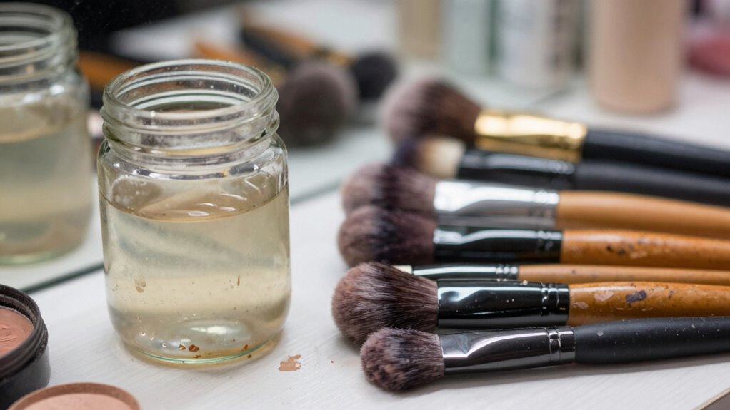 clean brushes weekly regularly