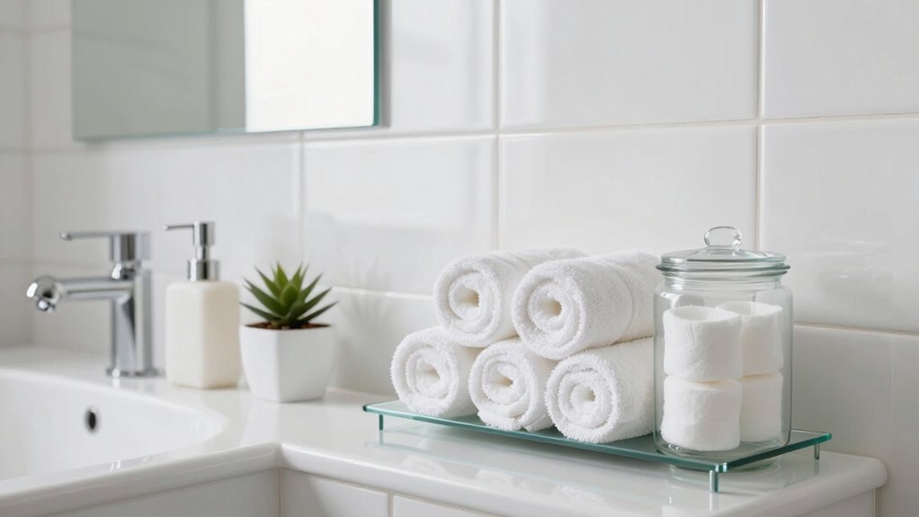 clean organized hygienic bathroom