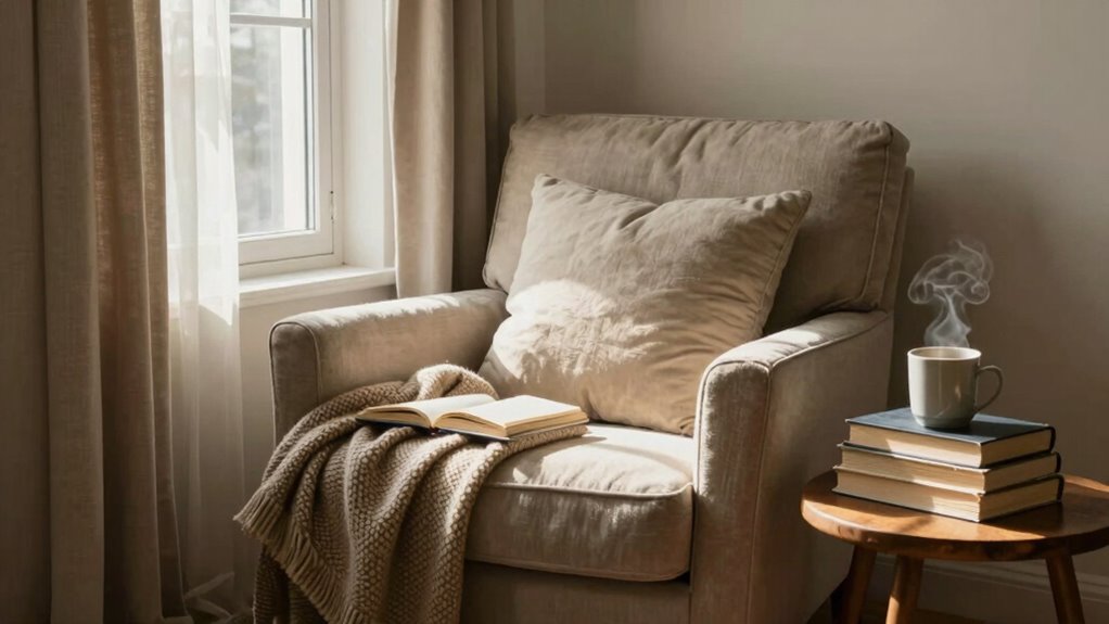 comfortable furniture optimal lighting