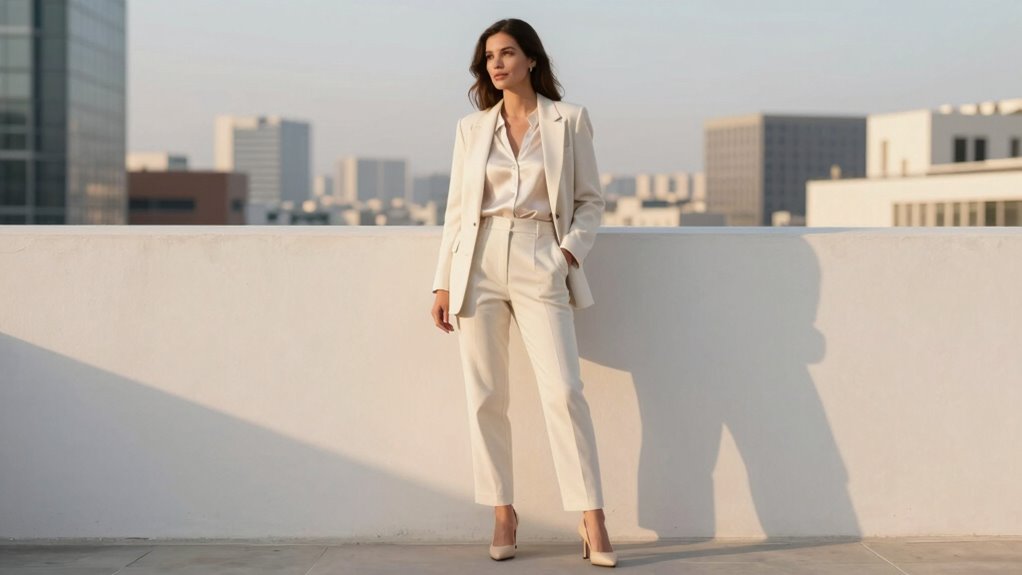confident cohesive monochrome ensembles