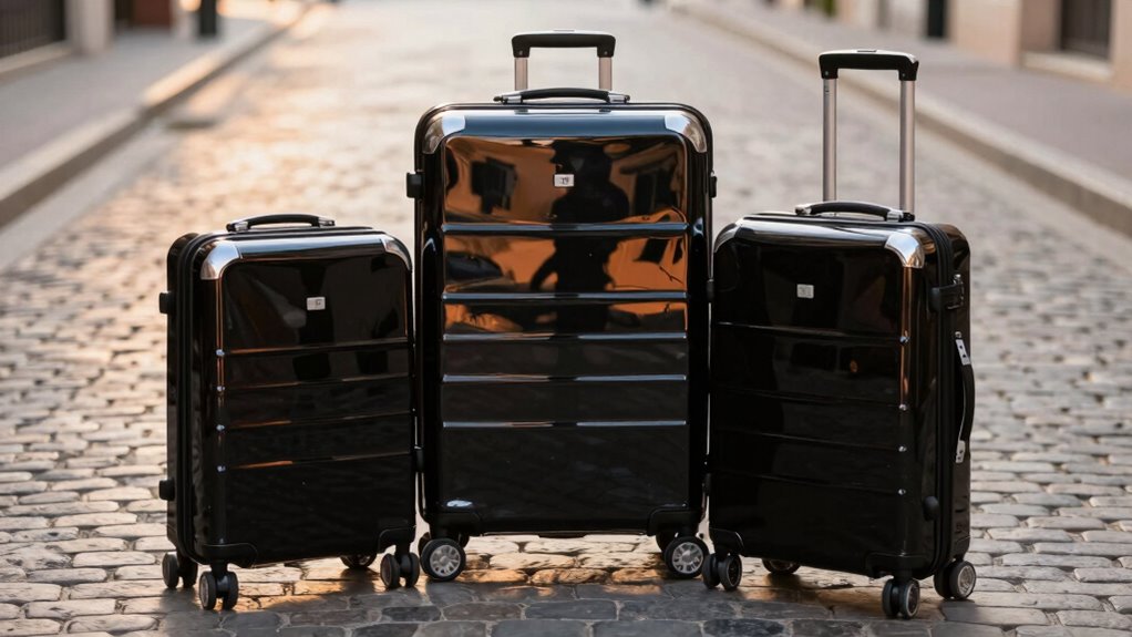 coordinated durable travel luggage