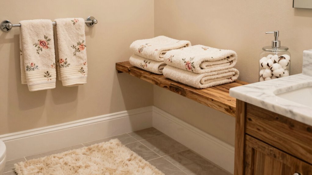 cozy relaxing bathroom environment