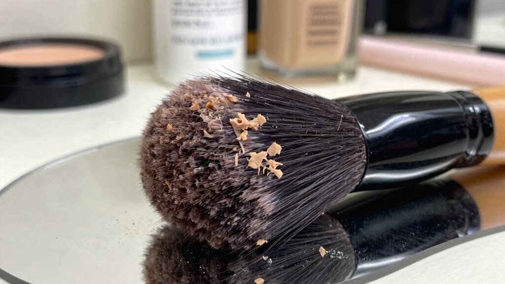 dirty brushes cause skin issues