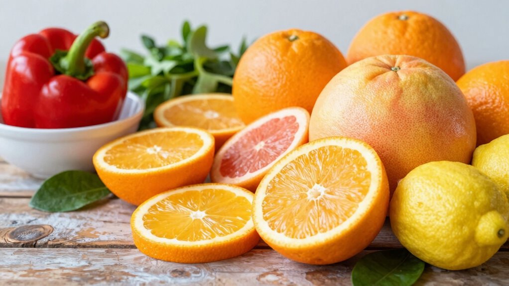 eat citrus and colorful vegetables