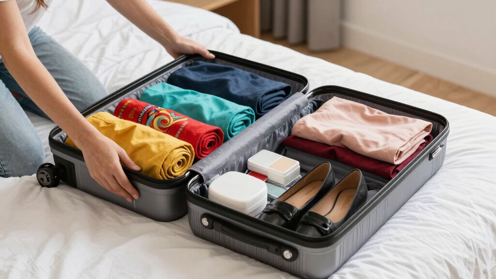 efficient organized travel packing