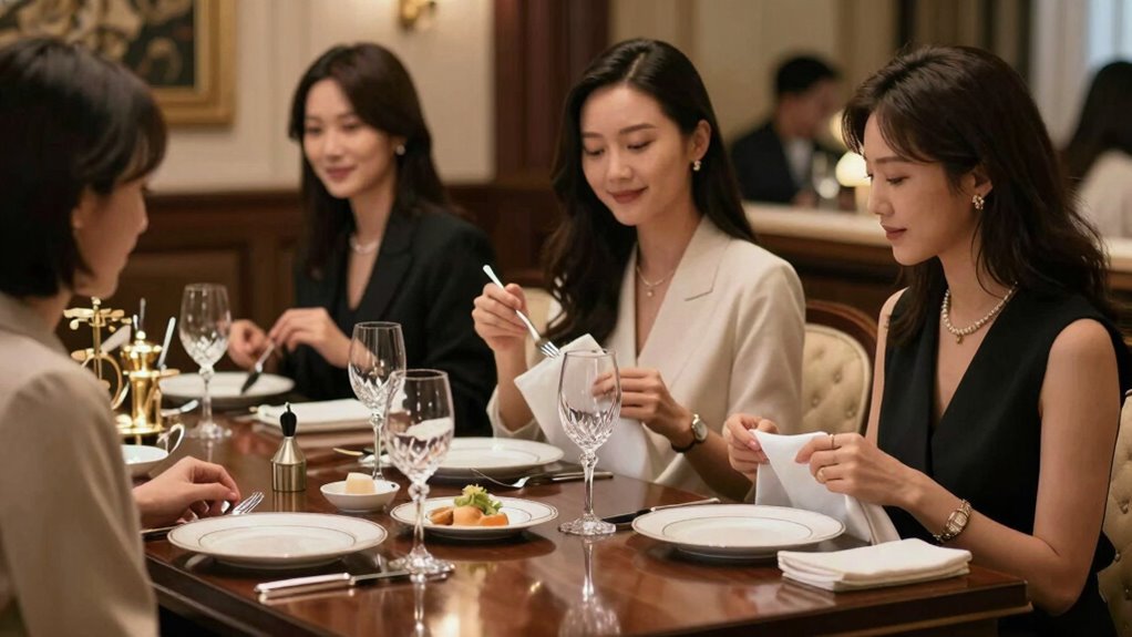 elegant engaging dinner etiquette