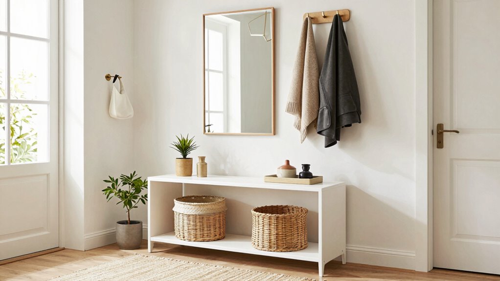 entryway clutter and solutions