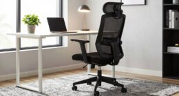 ergonomic chair enhances workspace