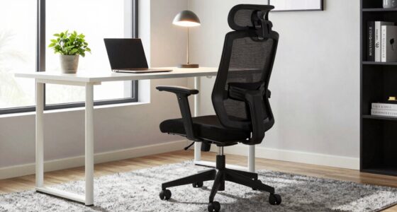 ergonomic chair enhances workspace