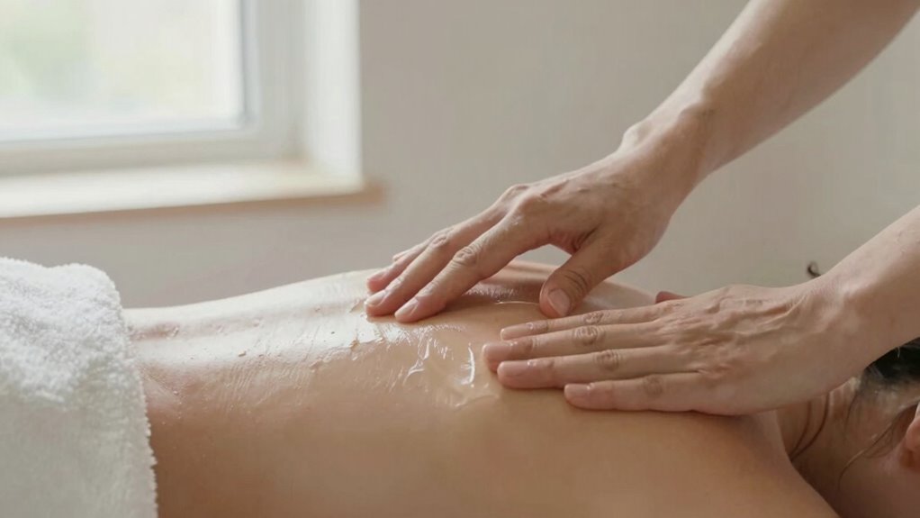 gentle massage promotes relaxation