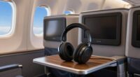 luxury airplane headphones