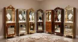 luxury jewelry cabinet mirrors