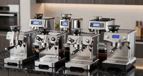 luxury stainless steel espresso machines