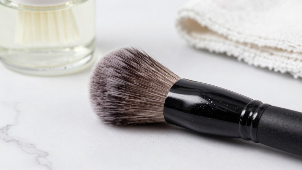 maintain clean makeup brushes