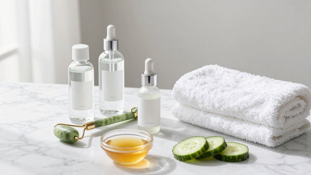 minimalist radiant skincare routine