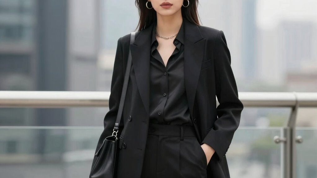 monochrome style with accessories