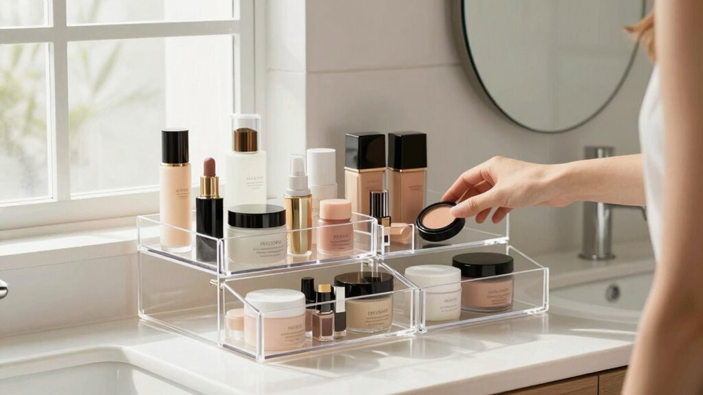 organize for quick beauty access