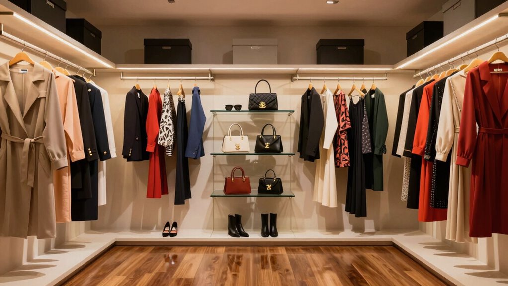 organized closet enhances style