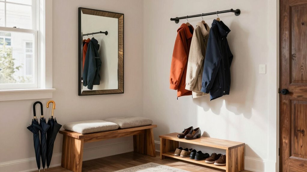organized inviting entryway design