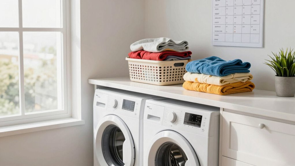 organized laundry reduces stress
