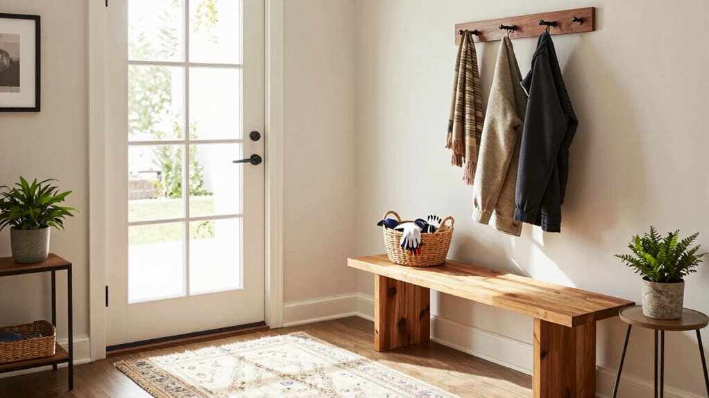 organized welcoming entryway essentials