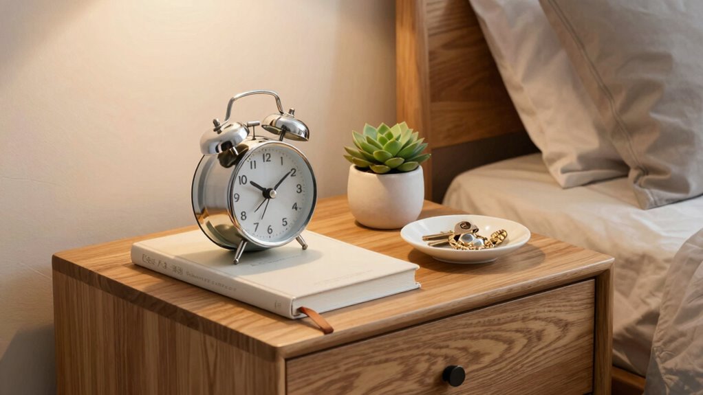 personalized functional nightstand organization