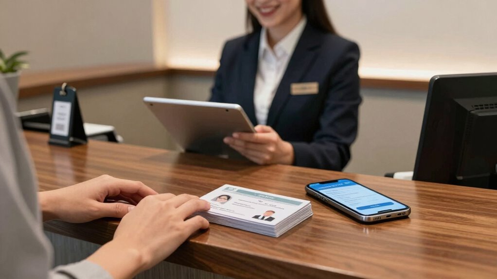 prepare documents for check in