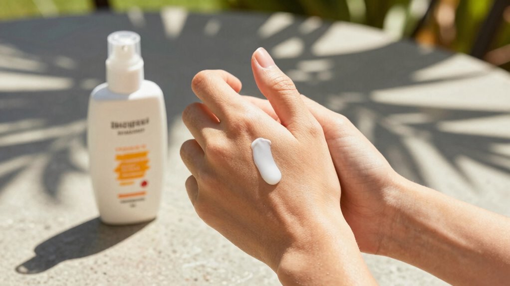 reapply sunscreen regularly outdoors