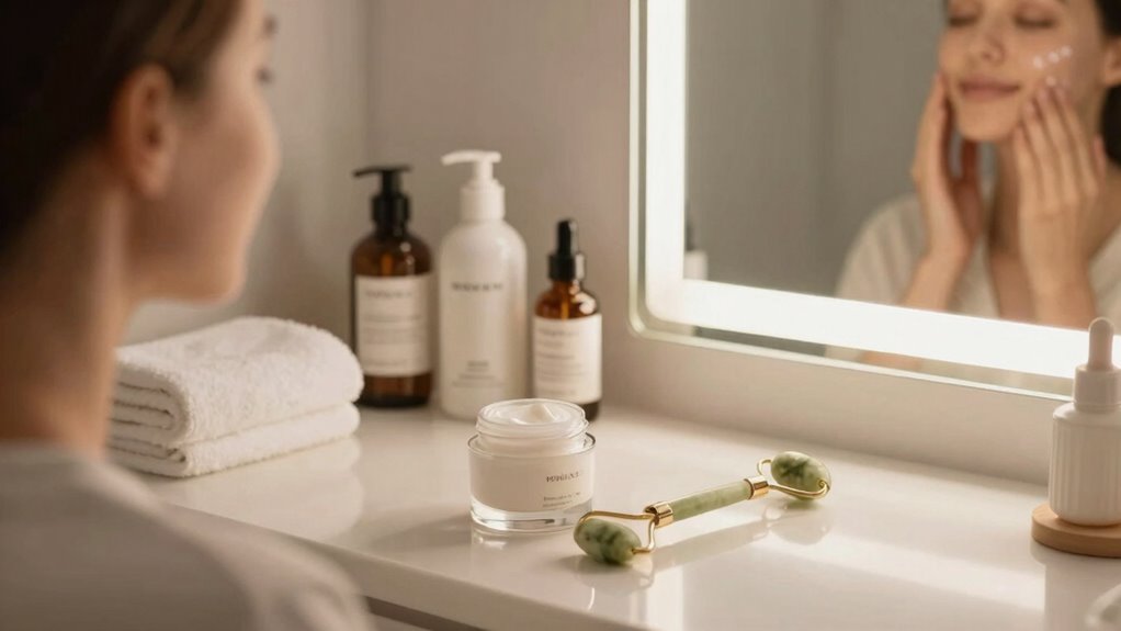 streamlined nighttime skincare routine