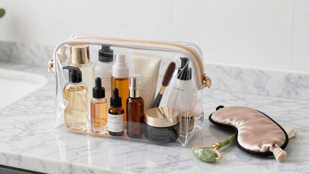 streamlined travel beauty organization