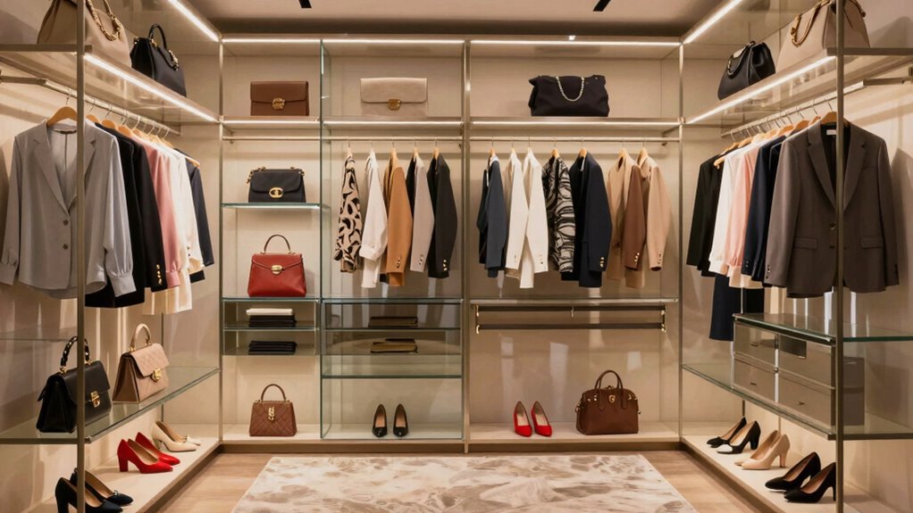 stylish organized closet design