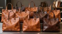 top full grain leather totes