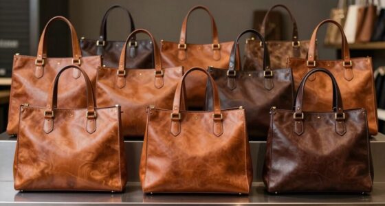 top full grain leather totes