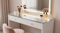 top glass vanity tables