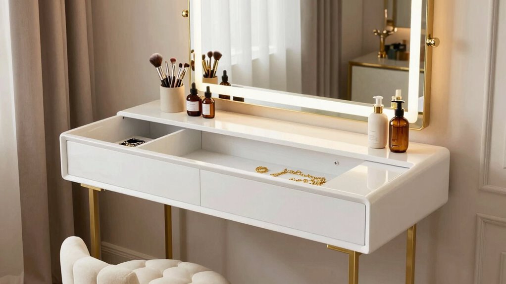top makeup vanity storage