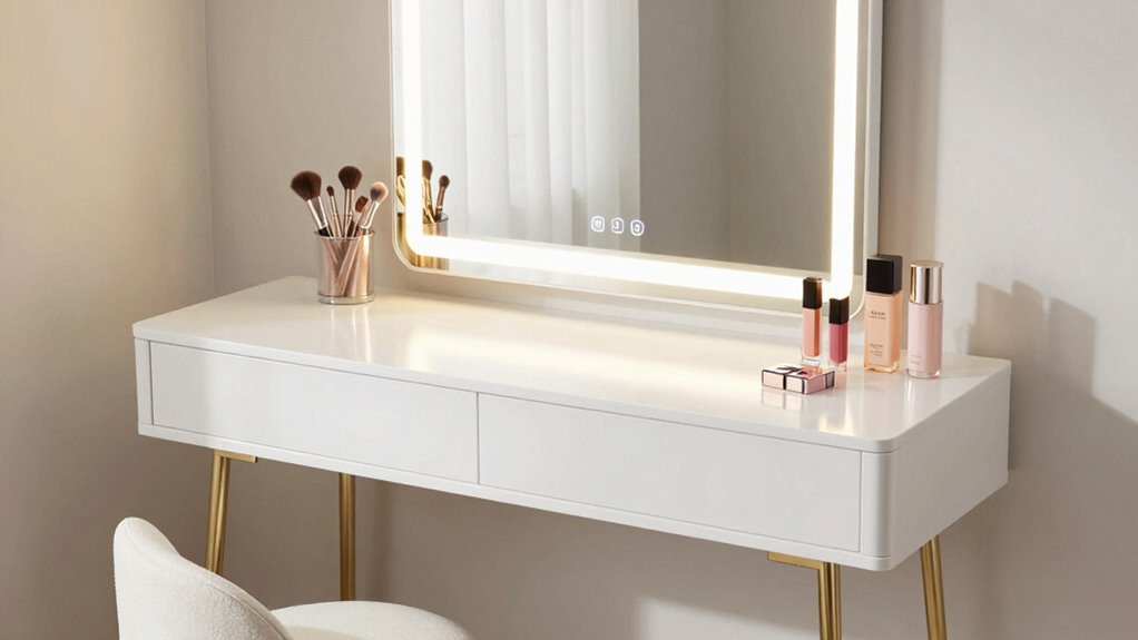 top white vanity sets