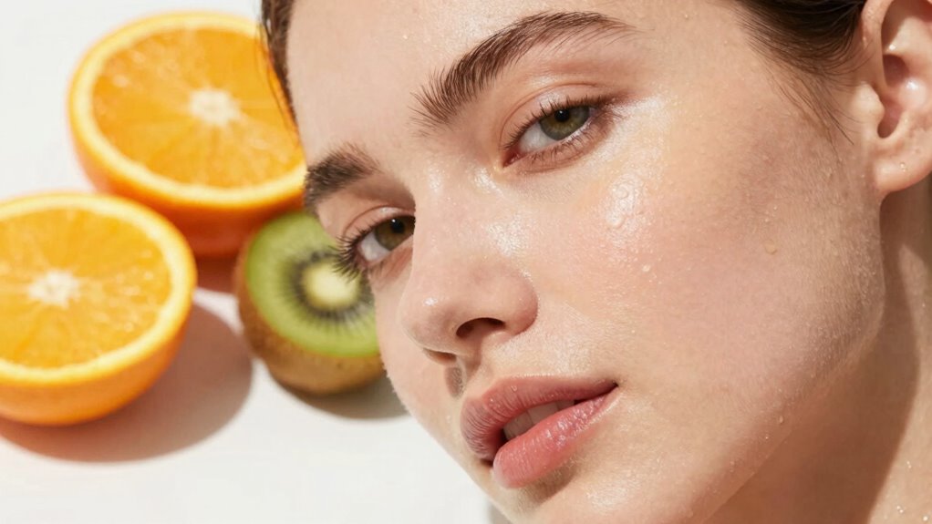 vitamin c enhances youthful skin
