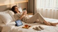 women and jet lag