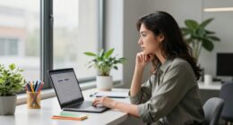 women changing email communication