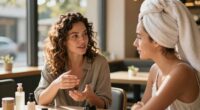women discuss post travel beauty