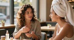 women discuss post travel beauty