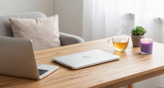 women discussing desk calm