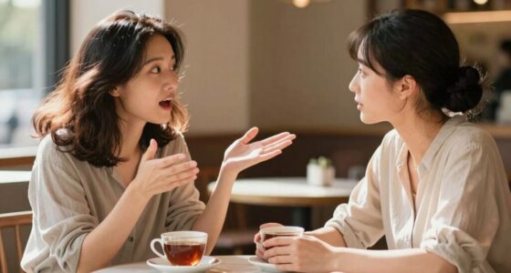 women discussing hair routines