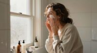 women discussing morning beauty routines