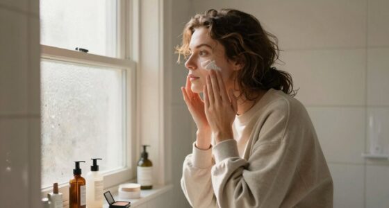 women discussing morning beauty routines